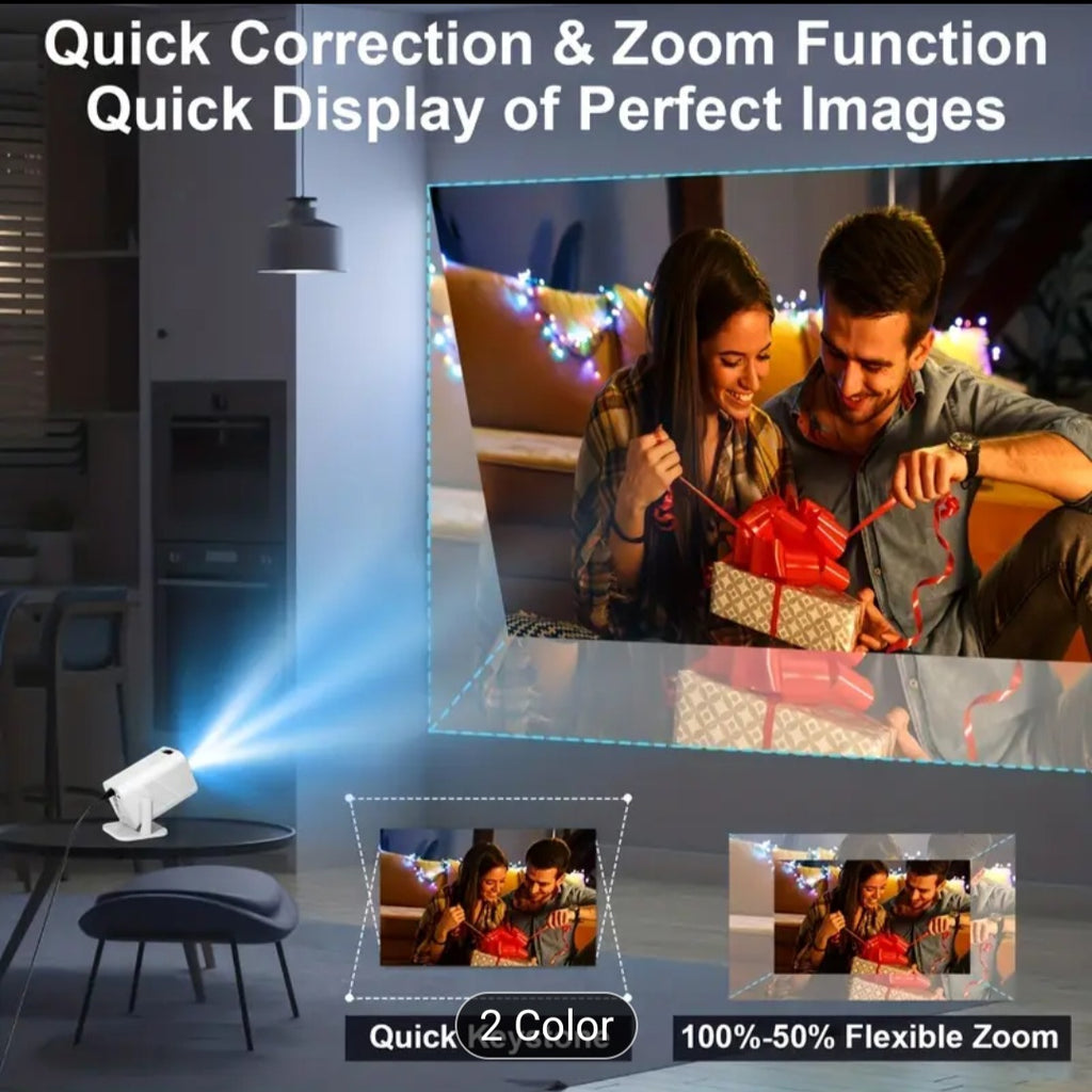 ✨ Mini HD Home Theater Projector 4K – Portable 200” Cinema Experience ✨