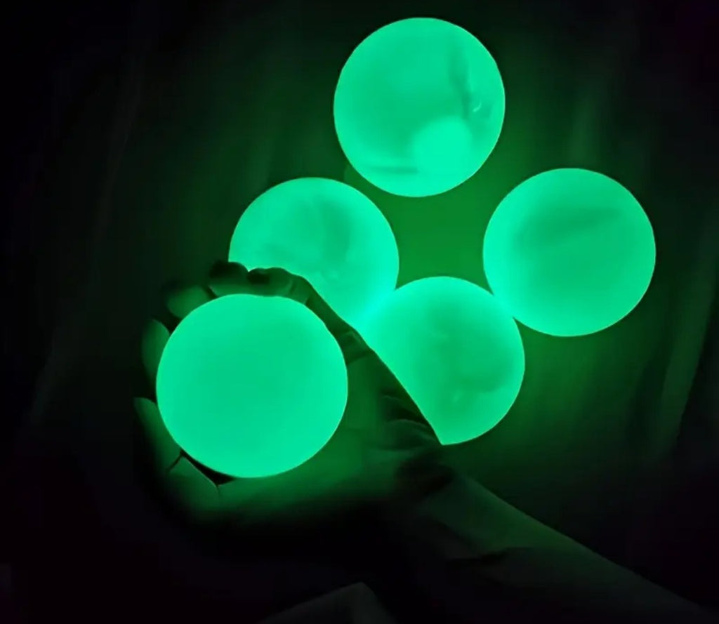 ✨StickyGlow™ Ceiling Bounce Balls – 6-Pack Luminous Edition✨