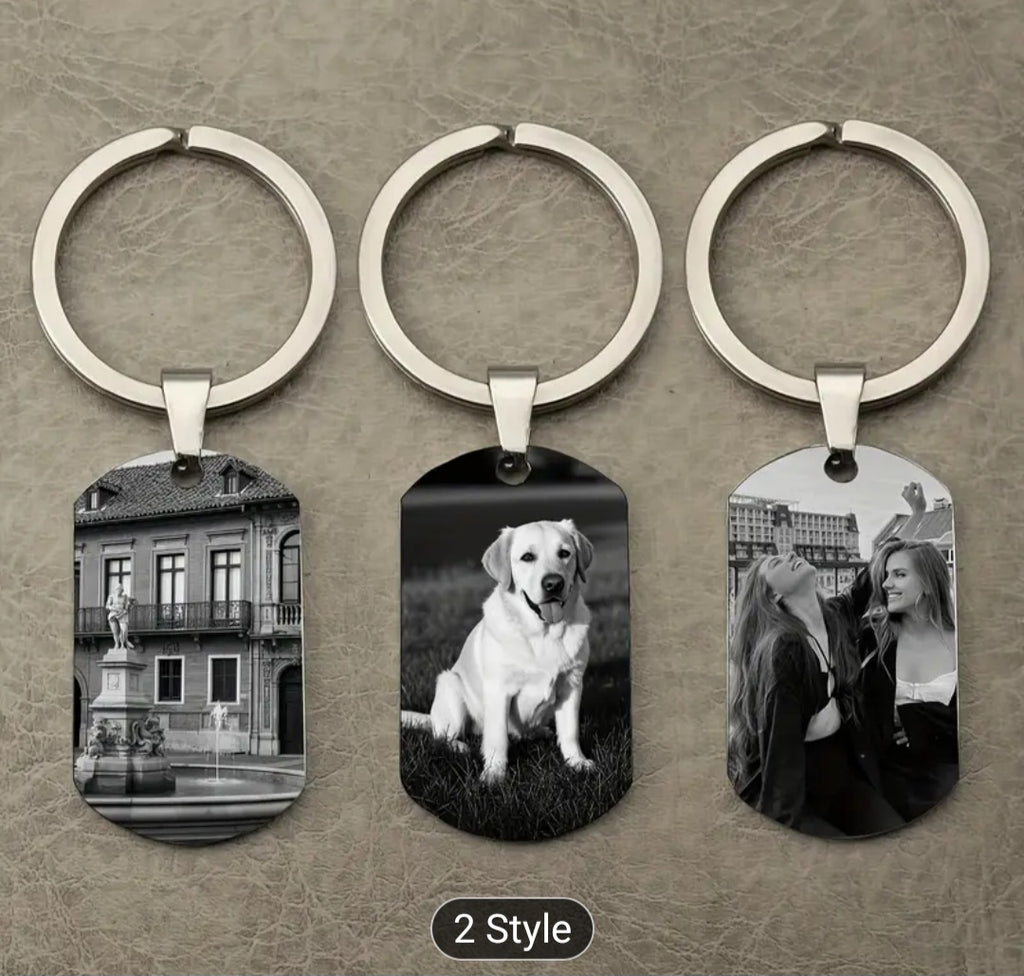 ✨ Custom Engraved Photo Keychain – Turn Your Favorite Memory Into a Gift ✨
