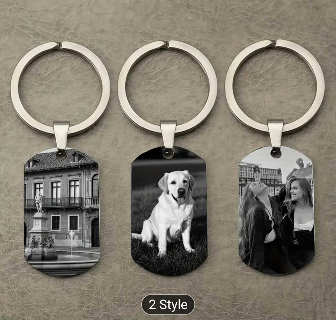 ✨ Custom Engraved Photo Keychain – Turn Your Favorite Memory Into a Gift ✨