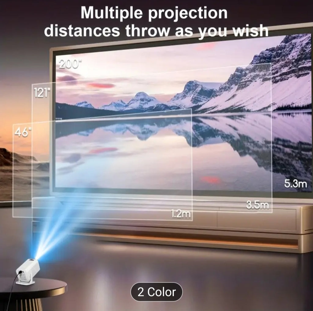 ✨ Mini HD Home Theater Projector 4K – Portable 200” Cinema Experience ✨